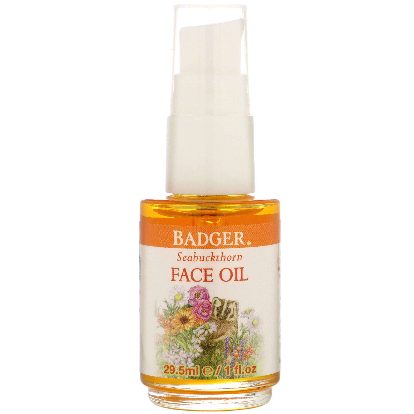 Badger Company, Face Care, Seabuckthorn Face Oil, 1 fl oz (29.5 ml)