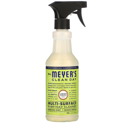 Mrs. Meyers Clean Day, Multi-Surface Everyday Cleaner, Lemon Verbena Scent, 16 fl oz (473 ml)