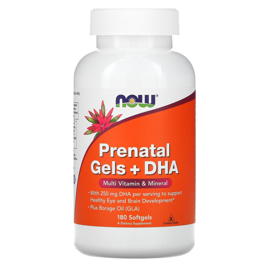 Now Foods, Prenatal Gels + DHA, 180 Softgels