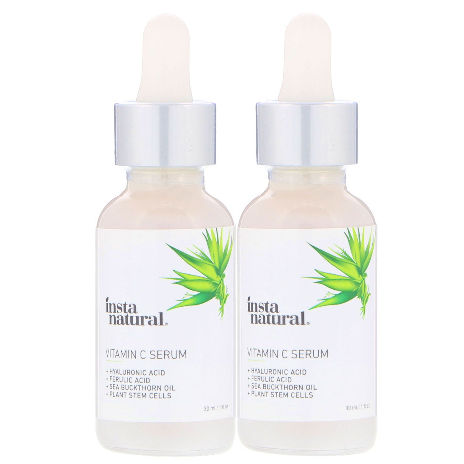 InstaNatural, Vitamin C Serum 2-Pack Skin Kit, 2 Pack, 1 fl. oz (30 ml) Each