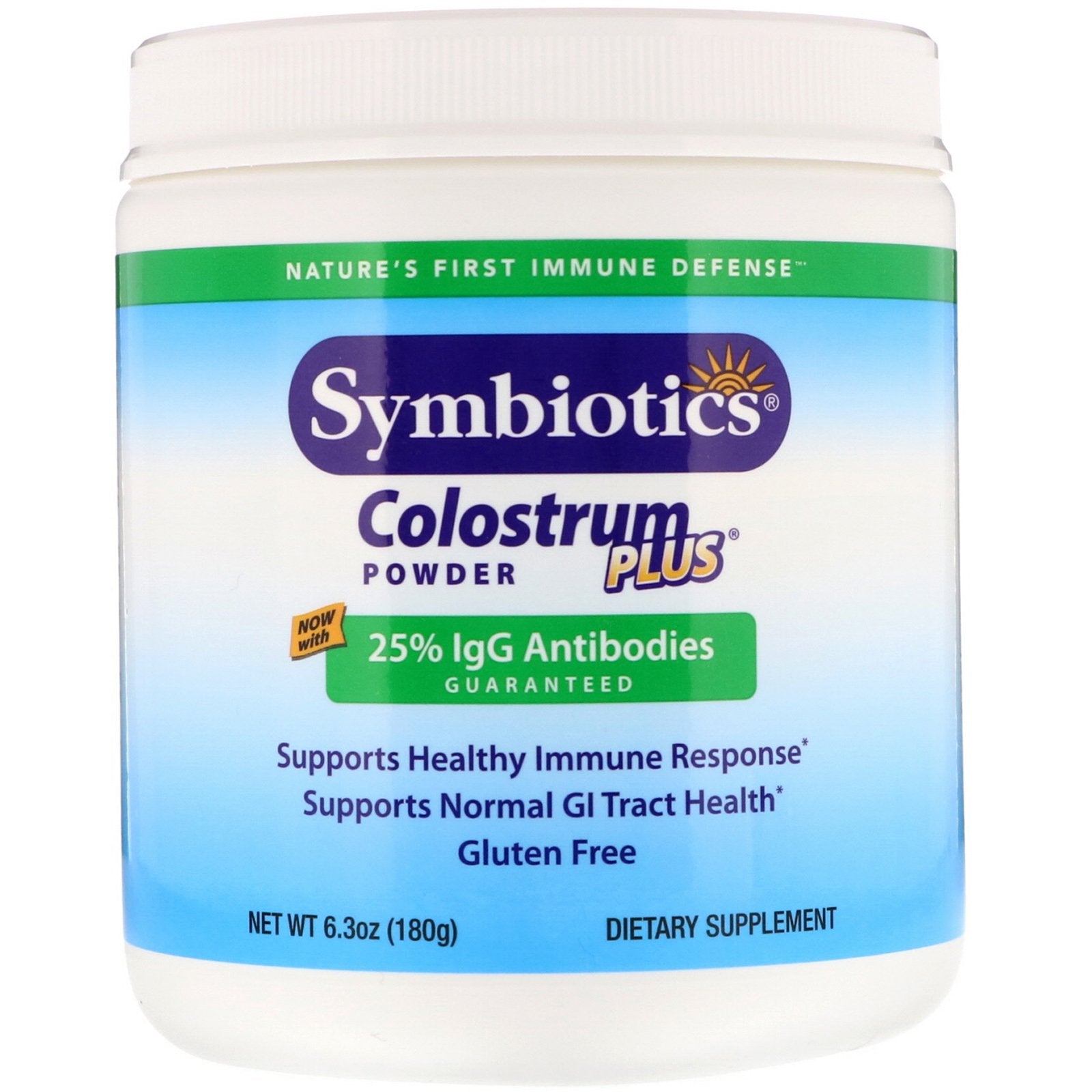 Symbiotics, Colostrum Plus, Powder, 6.3 oz (180 g)