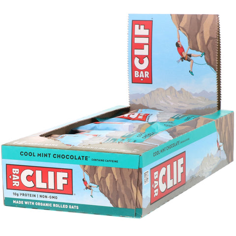 Clif Bar, Energy Bar, Cool Mint Chocolate, 12 Bars, 2.40 oz (68 g) Each