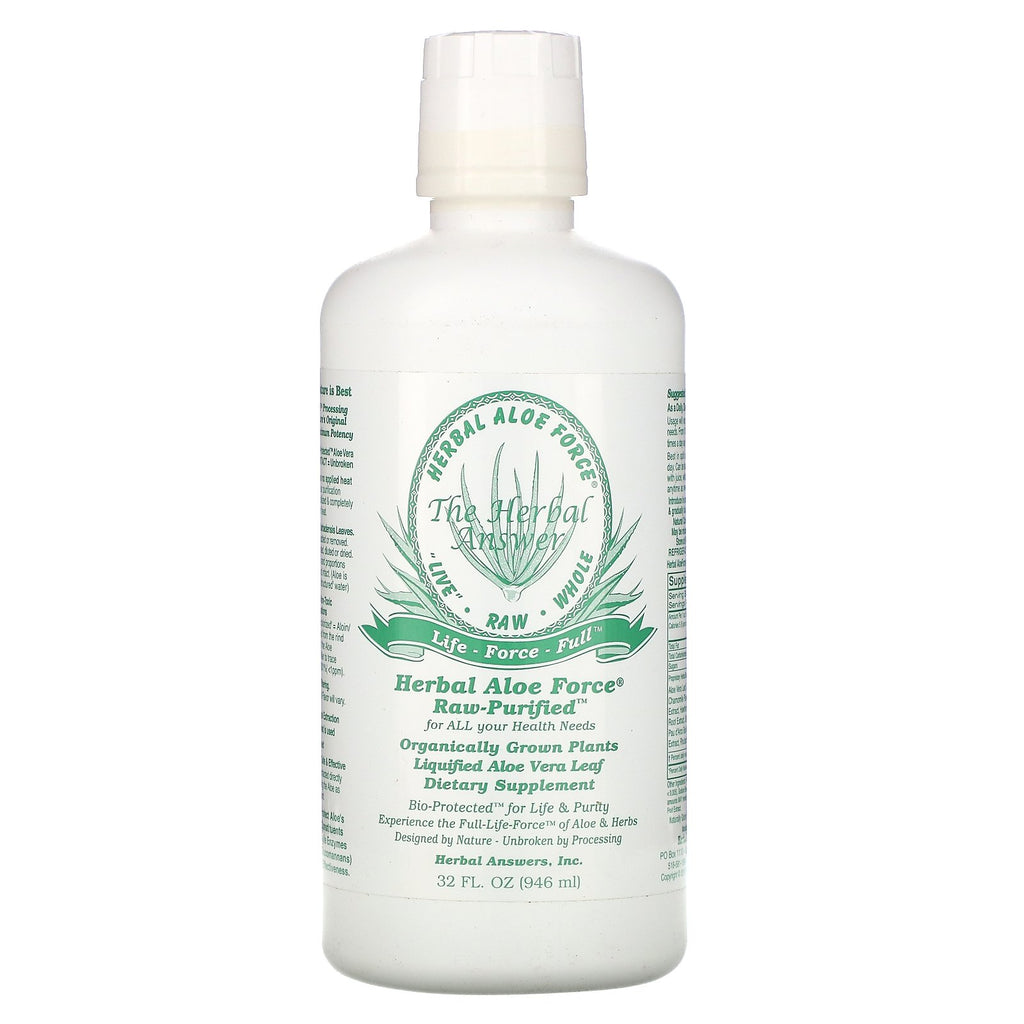 Herbal Answers, Herbal Aloe Force, Raw Purified, 32 fl oz (946 ml)