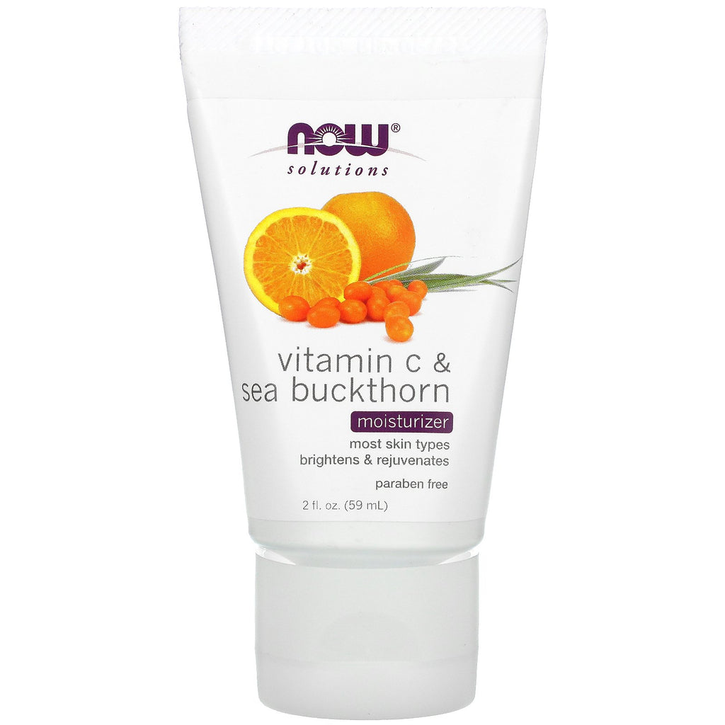 Now Foods, Solutions, Vitamin C & Sea Buckthorn Moisturizer, 2 fl oz (59 ml)