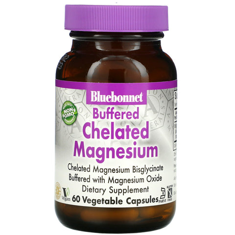 Bluebonnet Nutrition, Buffered Chelated Magnesium, 60 Vegetable Capsules