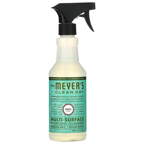 Mrs. Meyers Clean Day, Multi-Surface Everyday Cleaner, Basil Scent, 16 fl oz (473 ml)