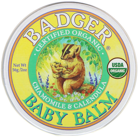 Badger Company, Organic, Baby Balm, Chamomile & Calendula, 2 oz (56 g)