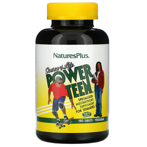 Nature's Plus, Source of Life, Power Teen, 180 Tablets