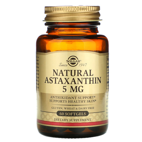 Solgar, Natural Astaxanthin, 5 mg, 60 Softgels