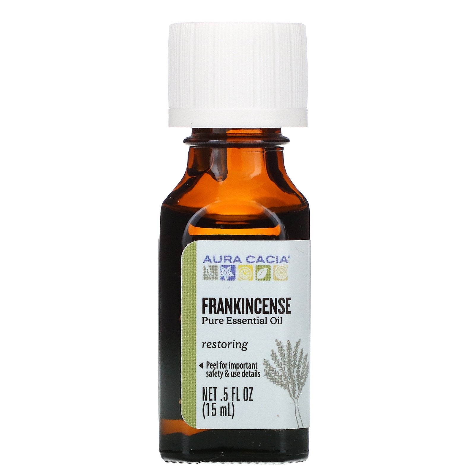 Aura Cacia, Pure Essential Oil, Frankincense, .5 fl oz (15 ml)