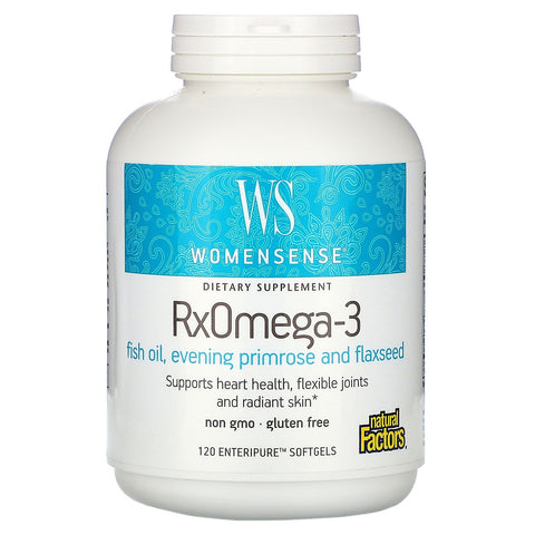 Natural Factors, WomenSense, RxOmega-3, 120 Enteripure Softgels