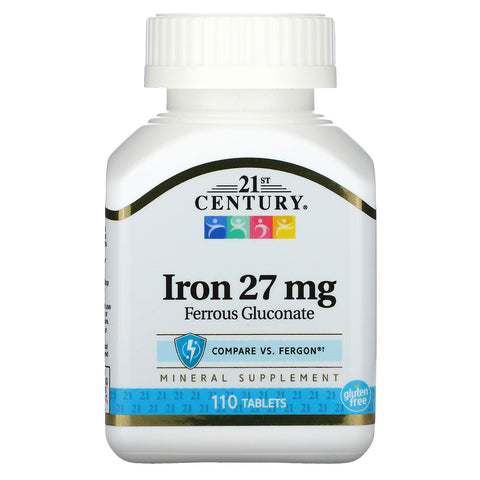 21st Century, Iron, 27 mg, 110 Tablets