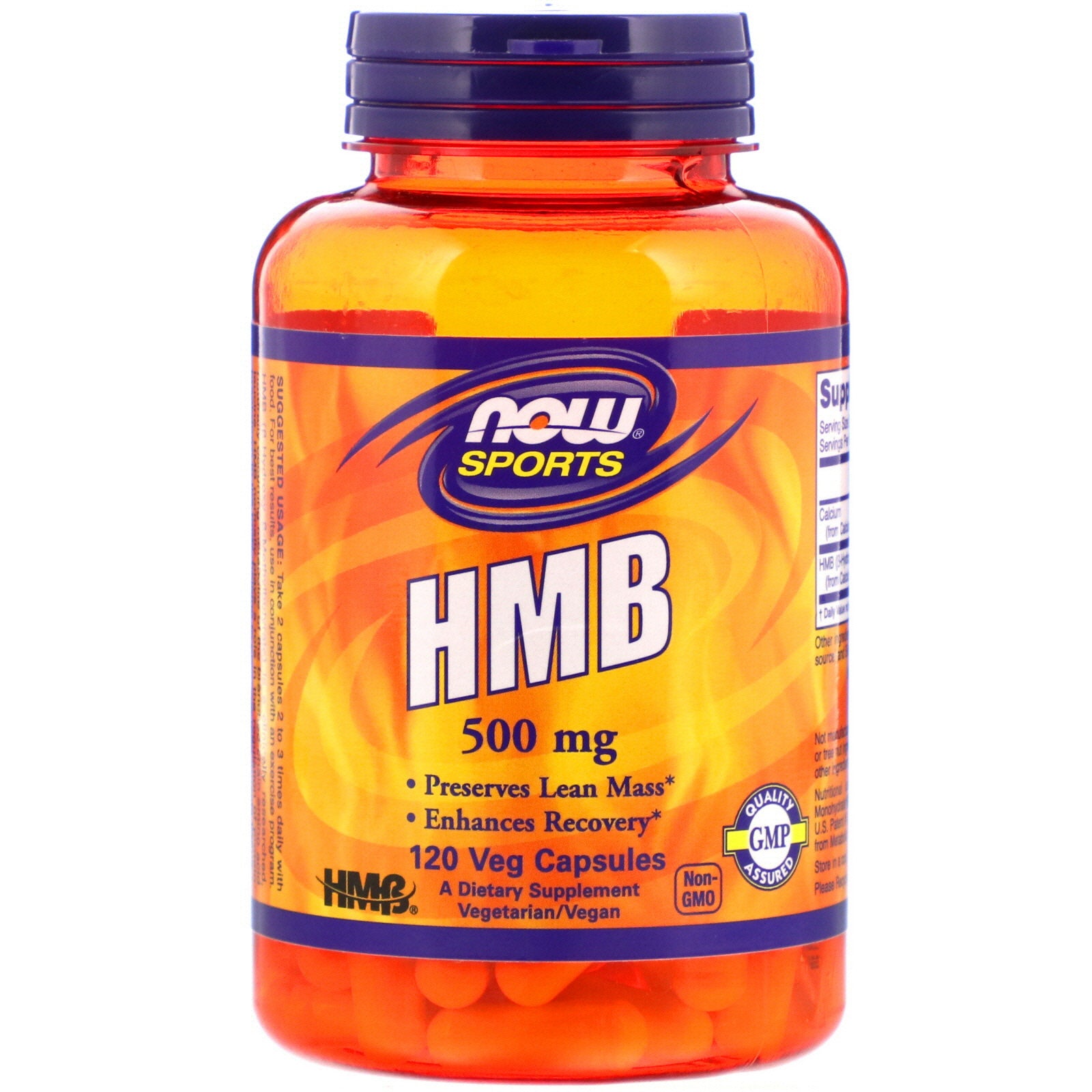 Now Foods, Sports, HMB, 500 mg, 120 Veg Capsules