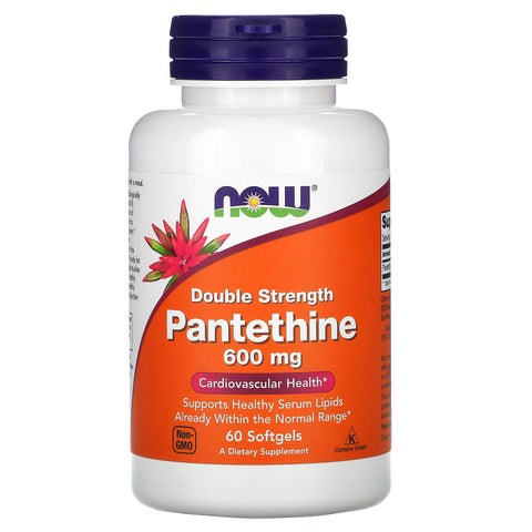 Now Foods, Pantethine, Double Strength, 600 mg, 60 Softgels