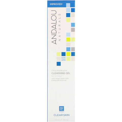 Andalou Naturals, Cleansing Gel, Citrus Kombucha, Clear Skin, 6 fl oz (178 ml)