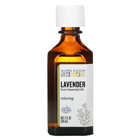 Aura Cacia, Pure Essential Oil, Lavender, 2 fl oz (59 ml)