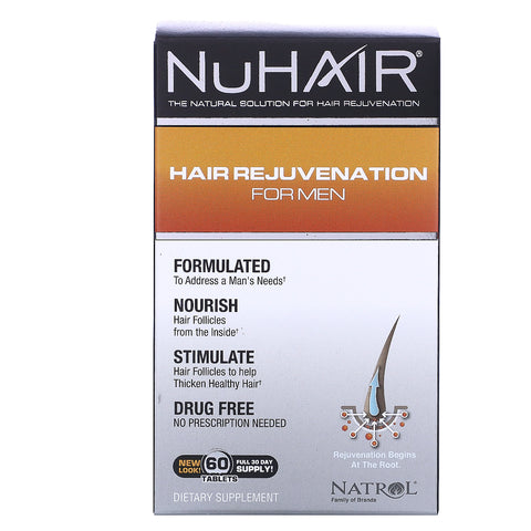 Natrol, NuHair, Hair Rejuvenation for Men, 60 Tablets