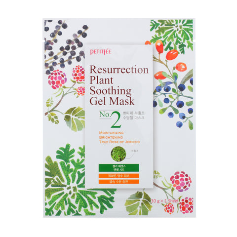 Petitfee, Resurrection Plant Soothing Gel Mask, 10 Sheets, 30 g Each