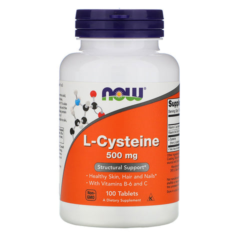 Now Foods, L-Cysteine, 500 mg, 100 Tablets