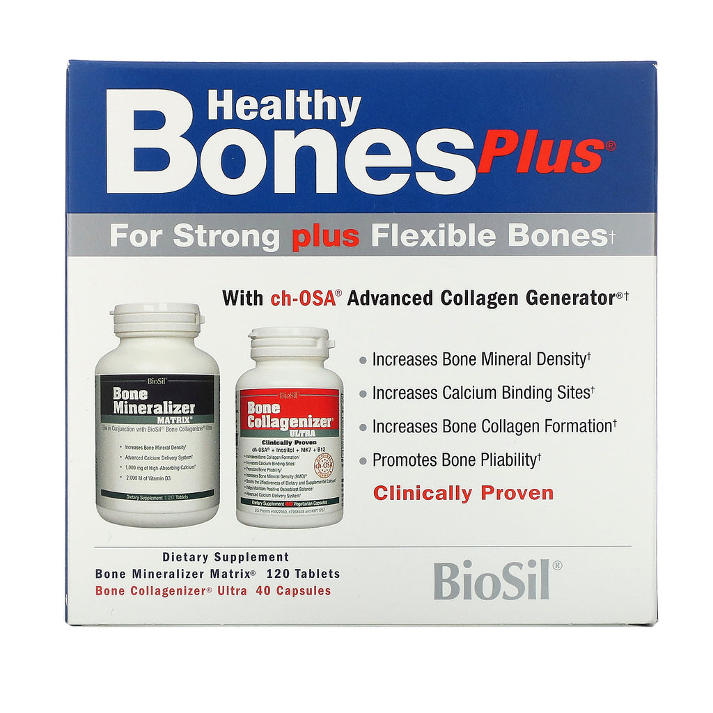 BioSil by Natural Factors, Healthy Bones Plus, Two-Part Program