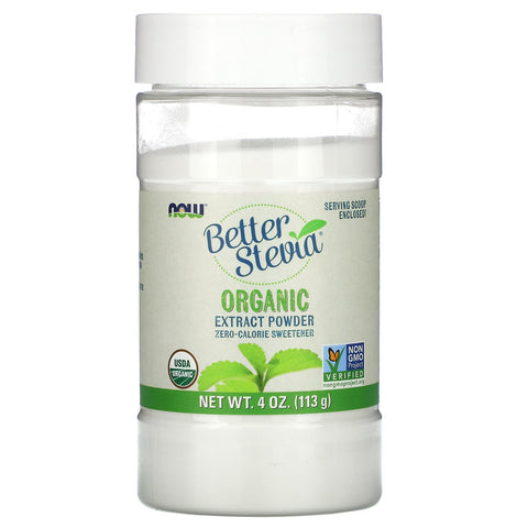 Now Foods, Better Stevia, Organic Extract Powder, 4 oz (113 g)