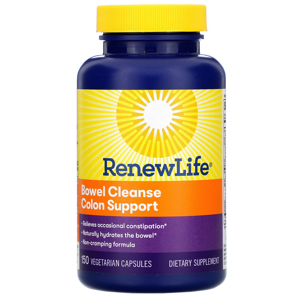 Renew Life, Bowel Cleanse Colon Support, 150 Vegetarian Capsules