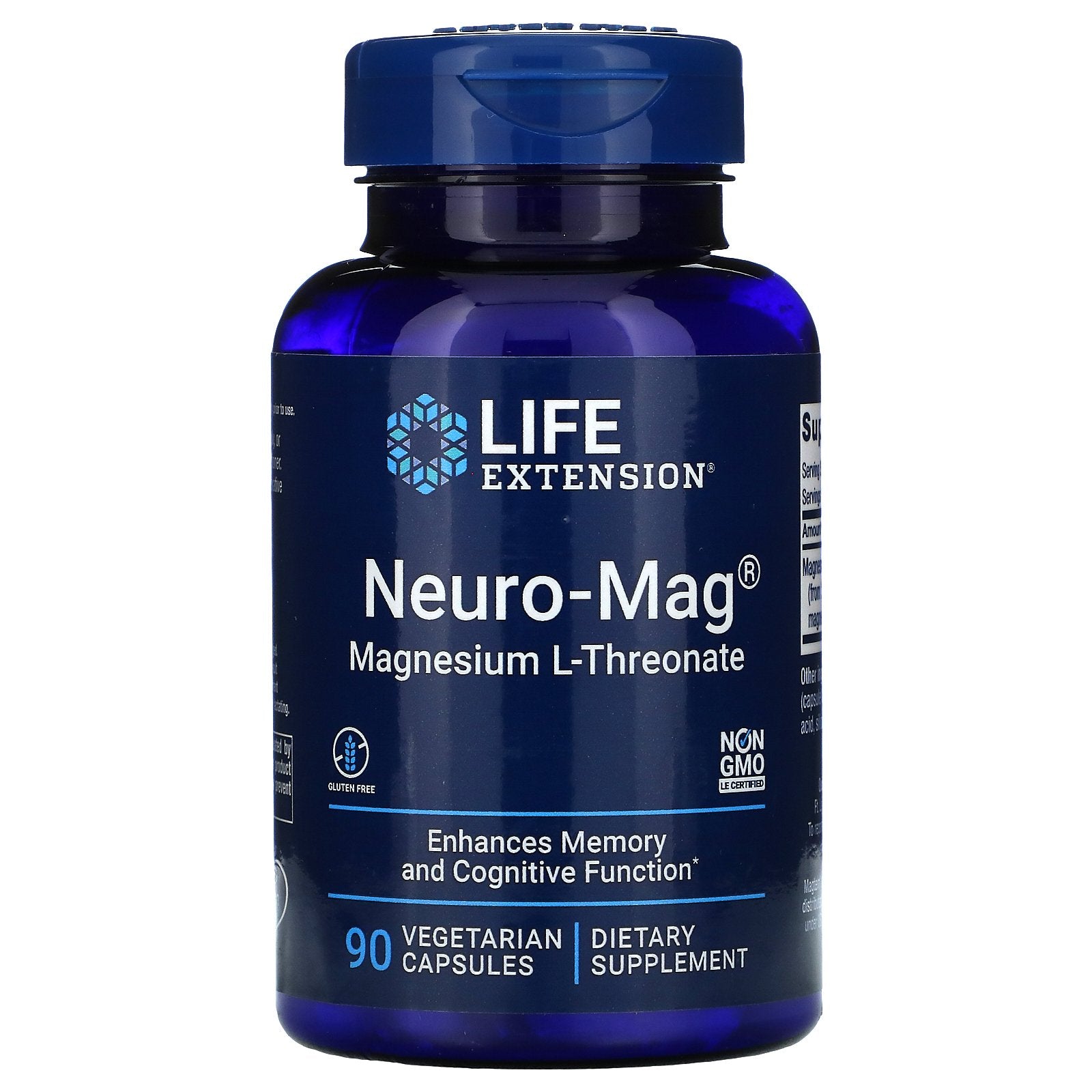 Life Extension, Neuro-Mag, Magnesium L-Threonate, 90 Vegetarian Capsules