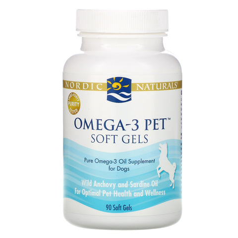 Nordic Naturals, Omega-3 Pet, Soft Gels, For Dogs, 90 Soft Gels