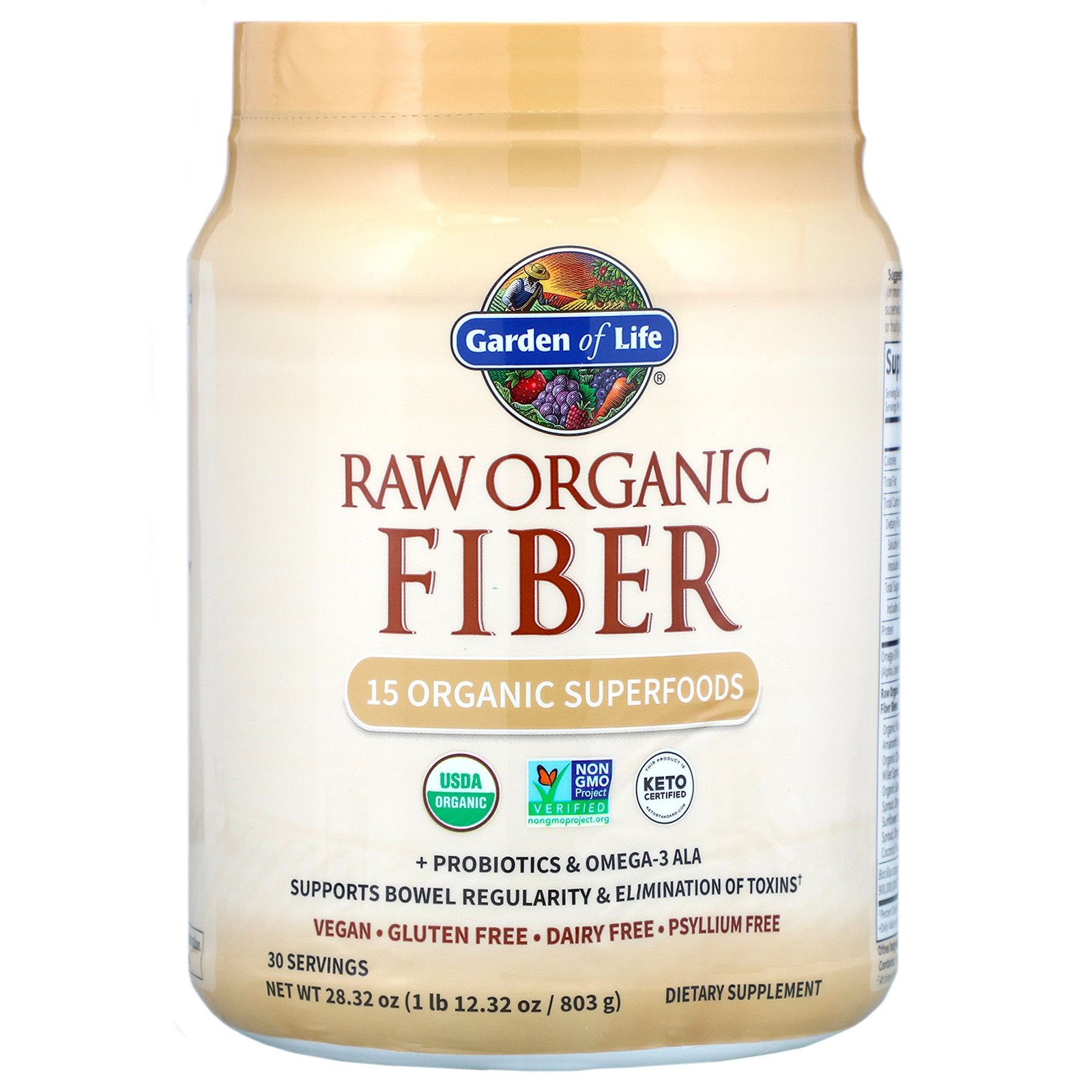 Garden of Life, RAW Organic Fiber, 1 lb (803 g)