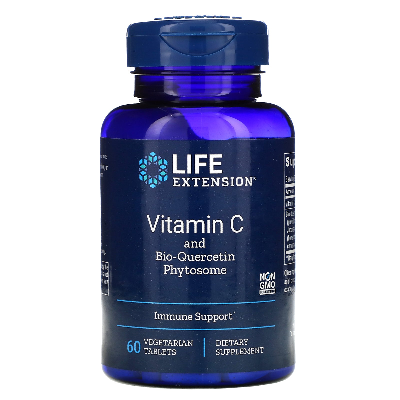 Life Extension, Vitamin C and Bio-Quercetin Phytosome, 60 Vegetarian Tablets