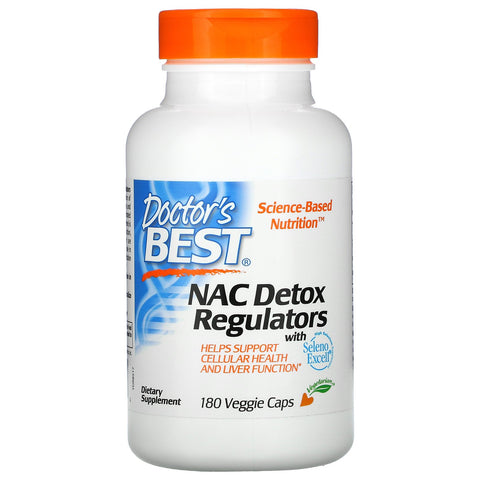 Doctor's Best, NAC Detox Regulators, 180 Veggie Caps