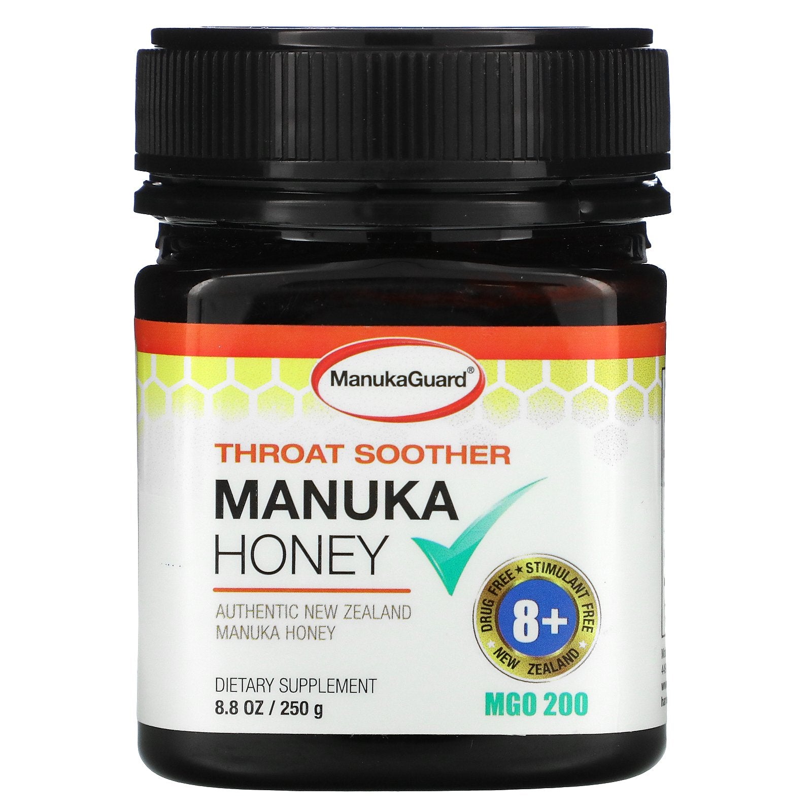 ManukaGuard, Throat Soother, Manuka Honey, 8.8 oz (250 g)