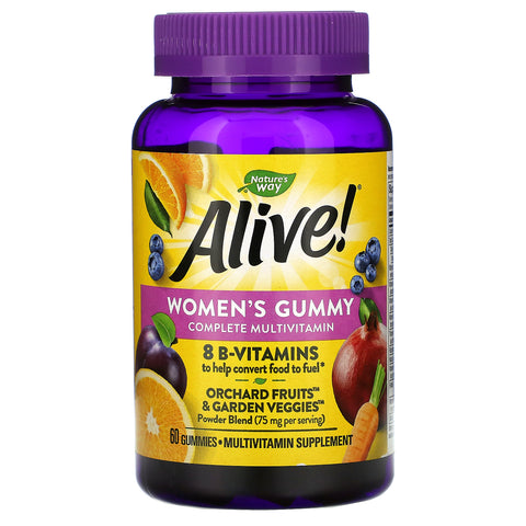 Nature's Way, Alive! Women's Gummy Complete Multivitamin, Mixed Berry Flavor, 60 Gummies