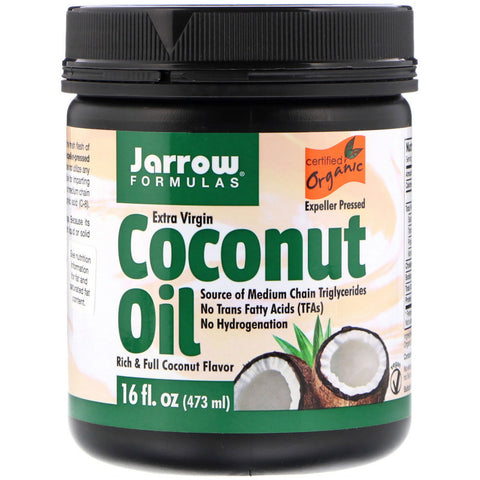 Jarrow Formulas, Organic Extra Virgin Coconut Oil, Expeller Pressed, 16 fl oz (473 g)