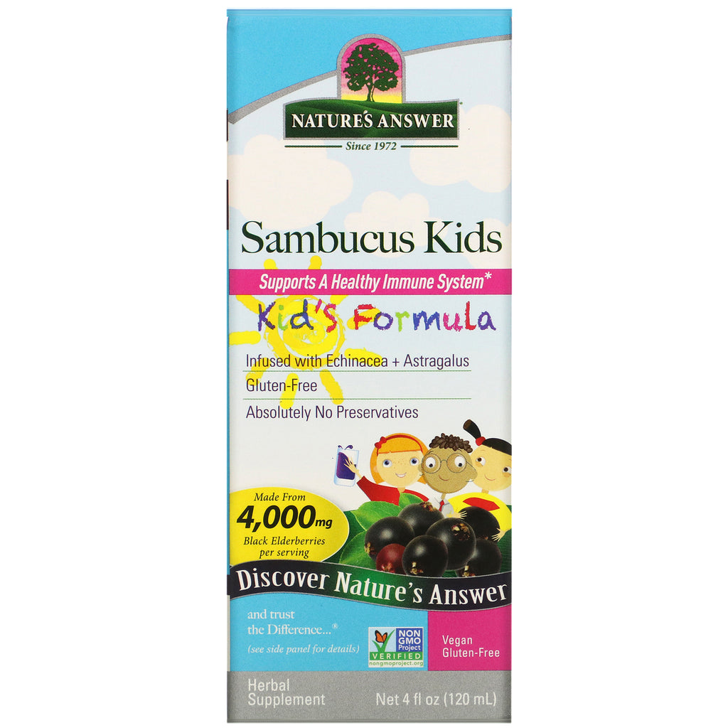 Nature's Answer, Sambucus Kid's Formula, 4,000 mg, 4 fl oz (120 ml)