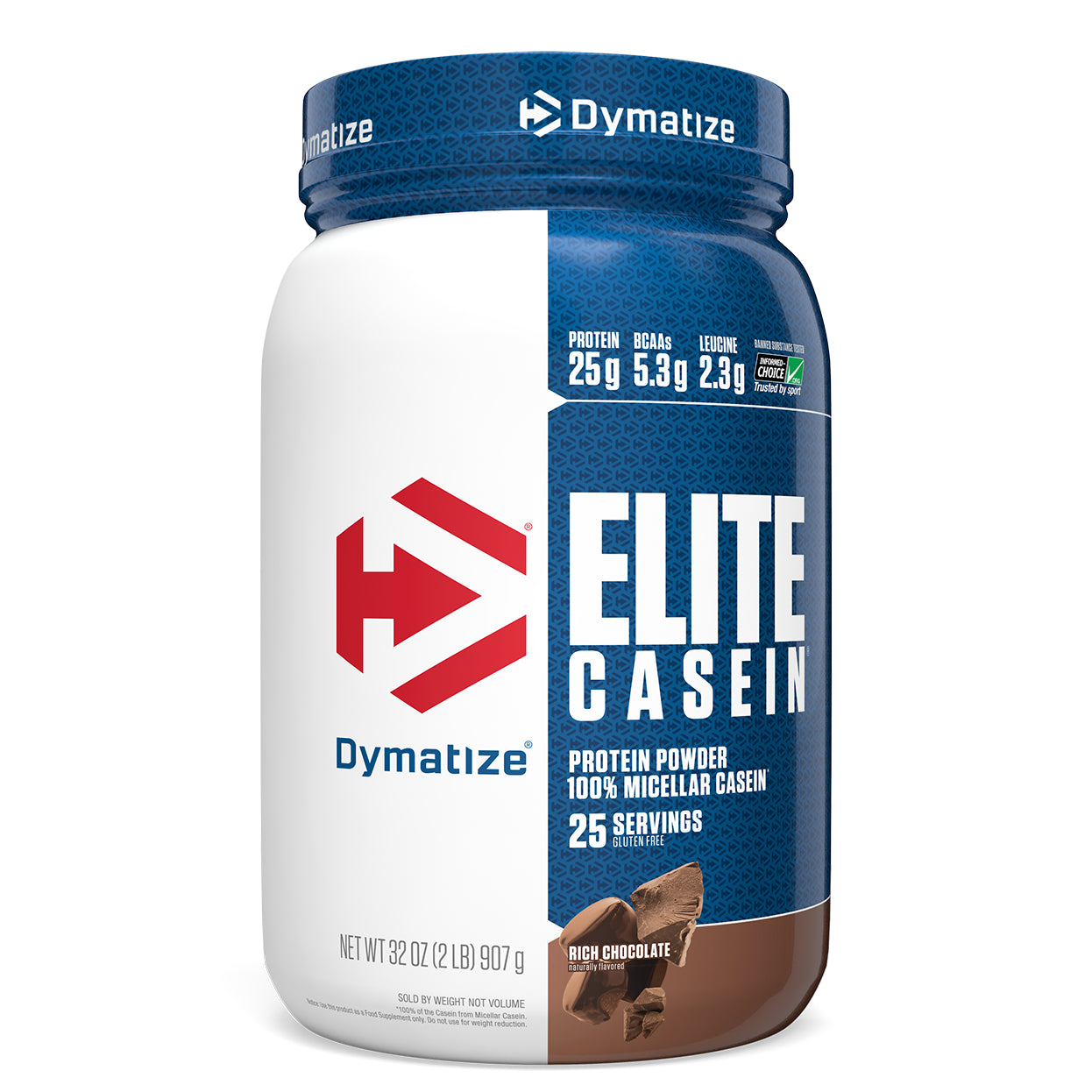 Dymatize Nutrition, Elite Casein, Rich Chocolate, 2 lbs (907 g)