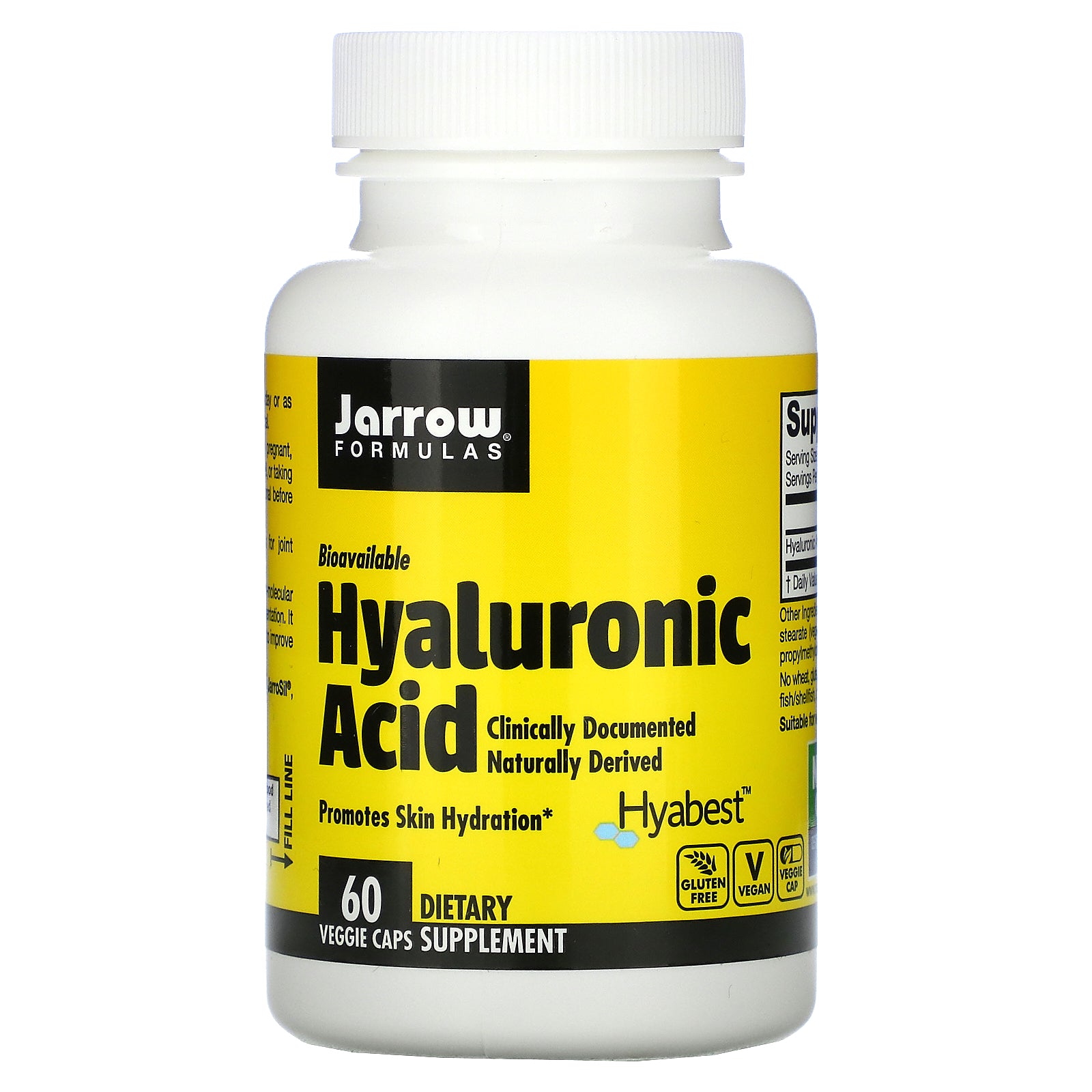 Jarrow Formulas, Hyaluronic Acid, 60 Veggie Caps