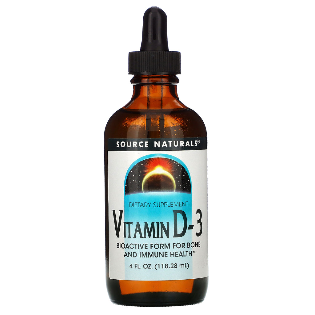 Source Naturals, Vitamin D-3, 4 fl oz (118.28 ml)