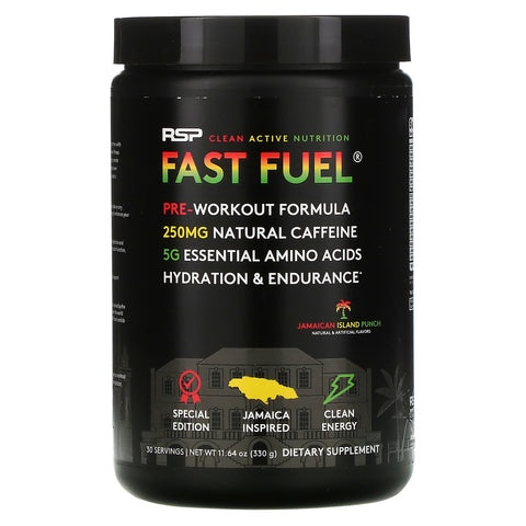 RSP Nutrition, Fast Fuel, Pre-Workout Formula, Hydration & Endurance, Jamaican Island Punch, 11.64 oz (330 g)