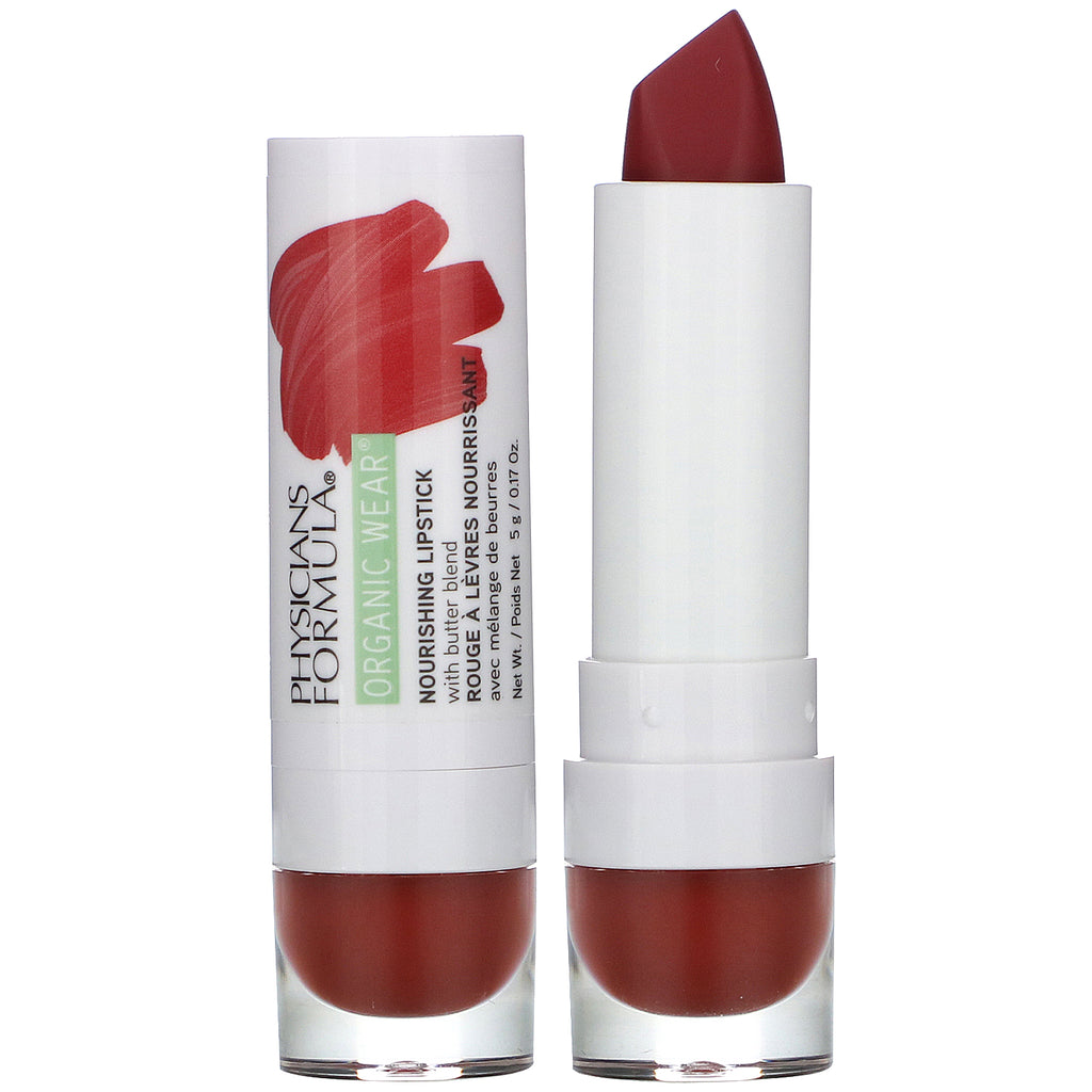 Physicians Formula, Organic Wear, Nourishing Lipstick, Spice, 0.17 oz (5 g)