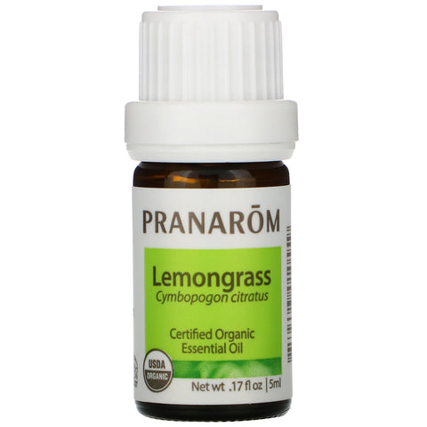 Pranarom, Essential Oil, Lemongrass, .17 fl oz (5 ml)