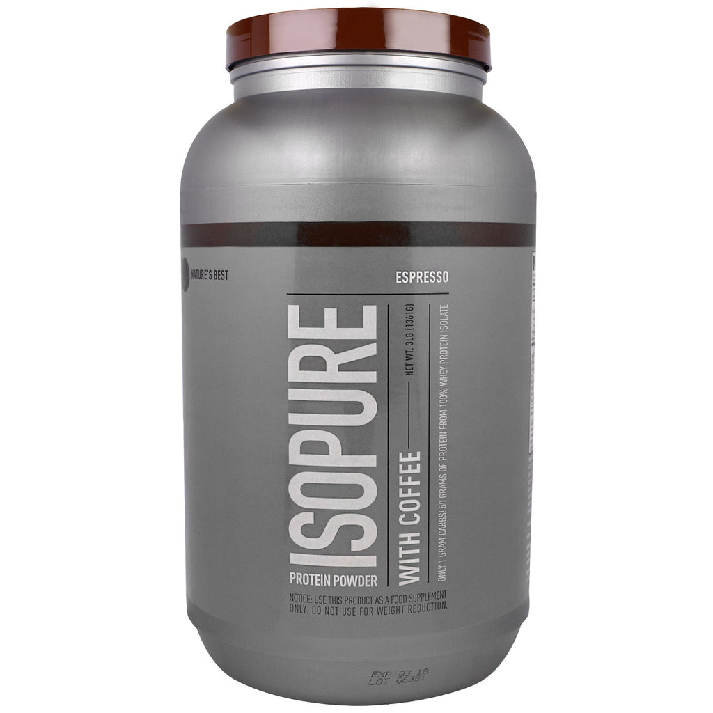 Isopure, Protein Powder with Coffee, Espresso, 3 lb (1361 g)