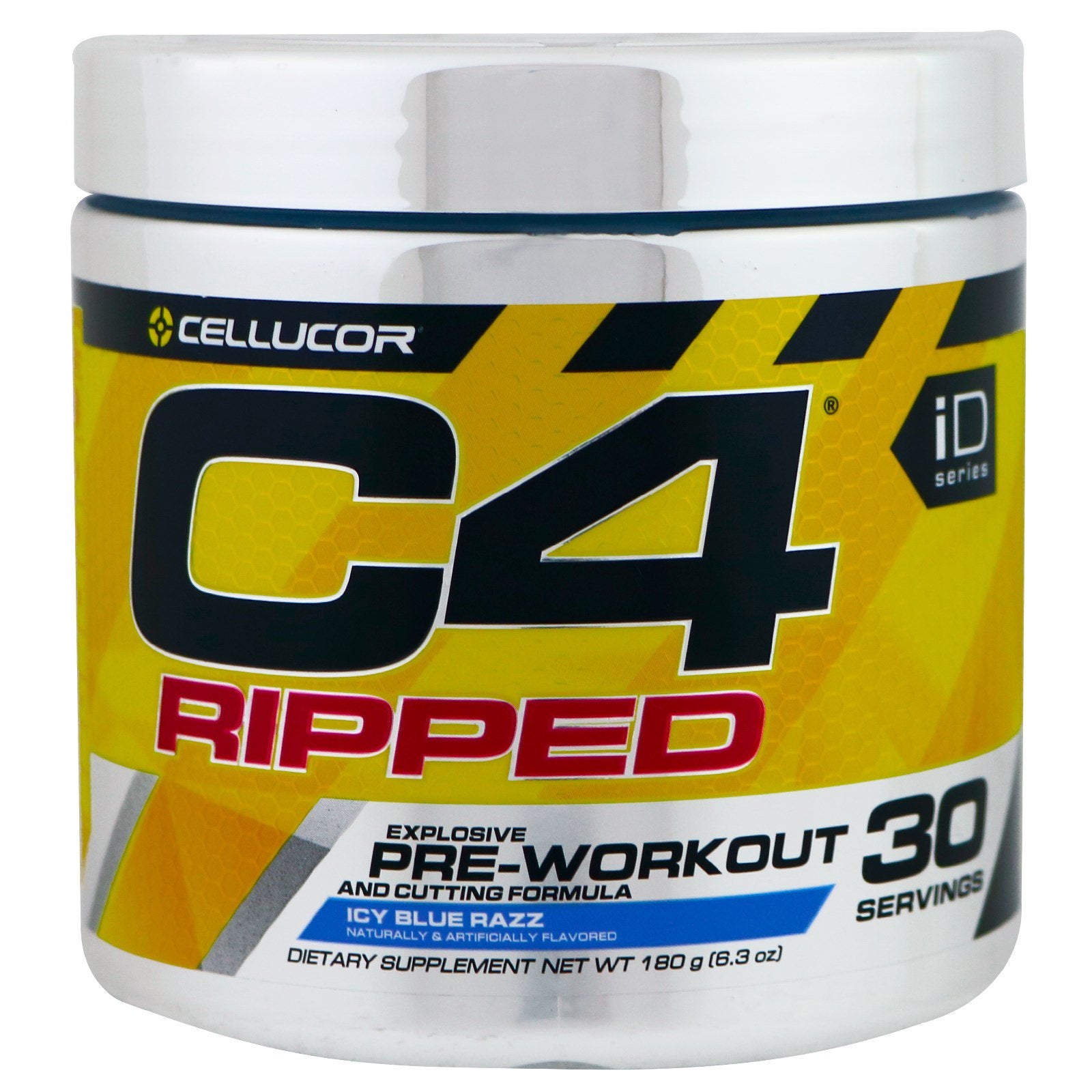 Cellucor, C4 Ripped, Pre-Workout, Icy Blue Razz, 6.3 oz (180 g)