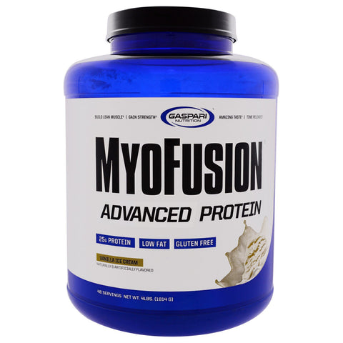 Gaspari Nutrition, MyoFusion, Advanced Protein, Vanilla Ice Cream, 4 lbs (1814 g)