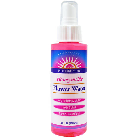 Heritage Store, Flower Water, Honeysuckle, 4 fl oz (120 ml)