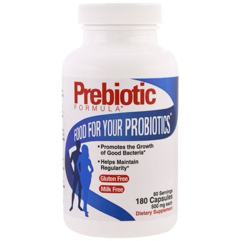 Health Plus, Prebiotic Formula, 500 mg, 180 Capsules