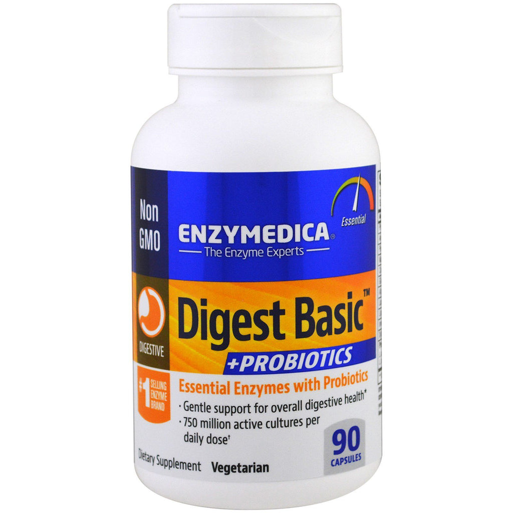 Enzymedica, Digest Basic + Probiotics, 90 Capsules