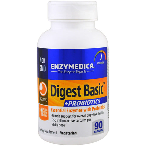 Enzymedica, Digest Basic + Probiotics, 90 Capsules