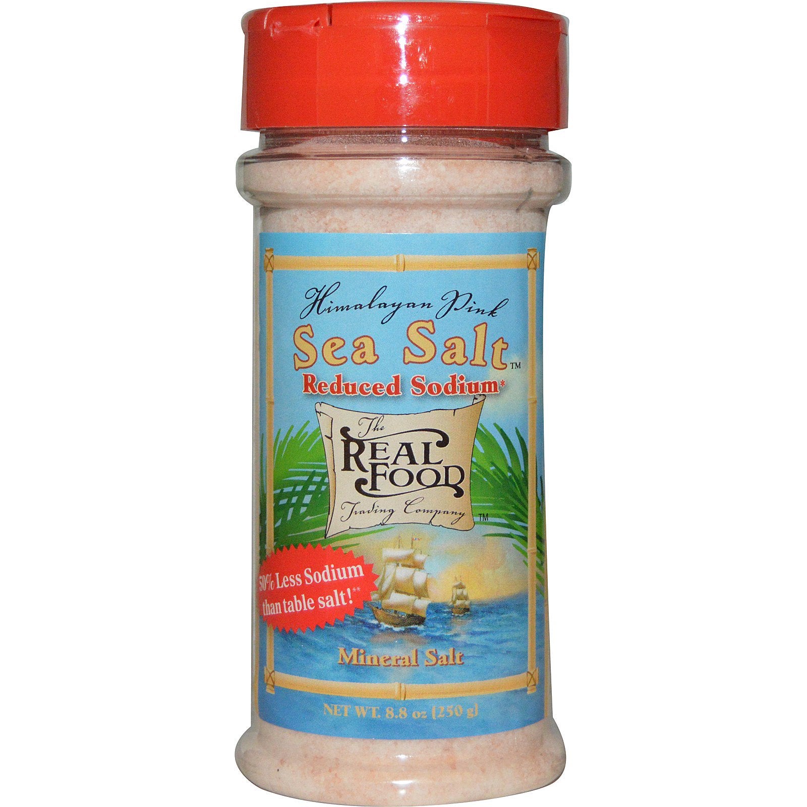 FunFresh Foods, The Real Food, Himalayan Pink Sea Salt, Reduced Sodium, 8.8 oz (250 g)