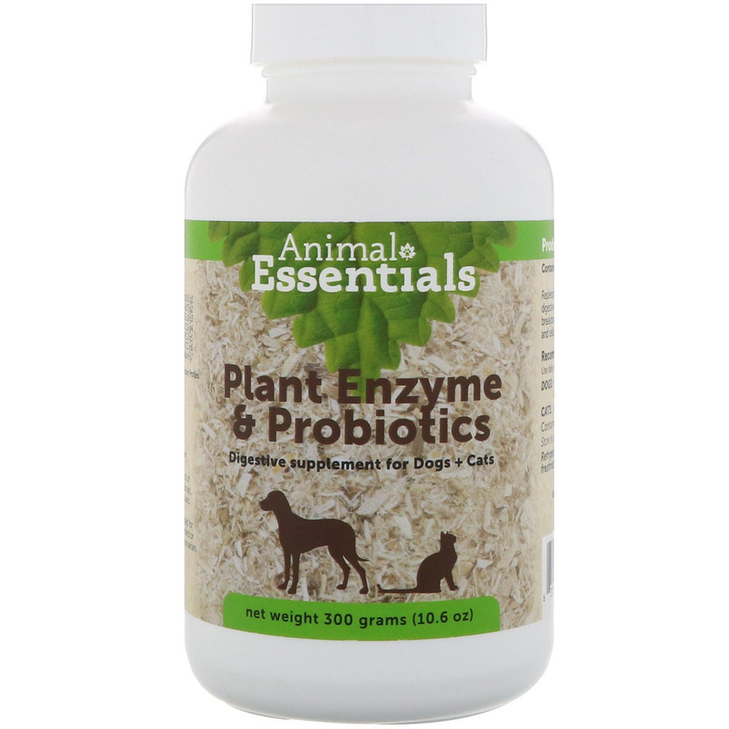 Animal Essentials, Plant Enzyme & Probiotics, For Dogs + Cats, 10.6 oz (300 g)